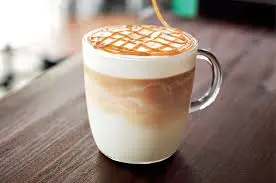 Hình ảnh Cà phê machiato vị caramel - caramel machiato
