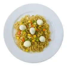 Hình ảnh Mì trộn trứng - rau