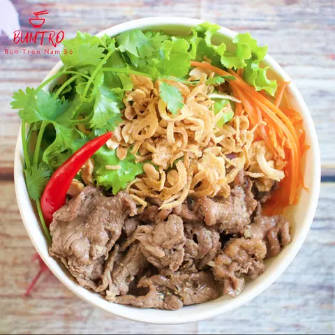 Hình ảnh Bún Bò Trộn Nam Bộ