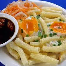 Hình ảnh Nui chiên trứng