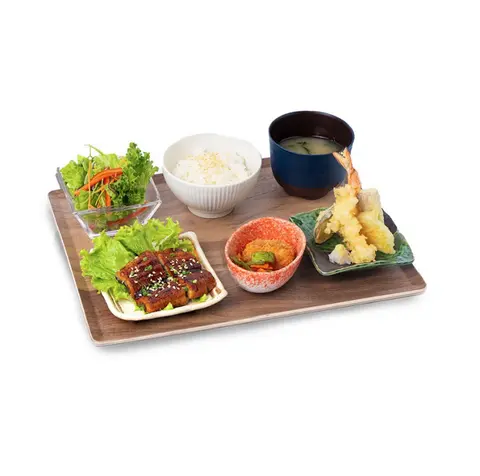 Hình ảnh Unagi w. tempura set