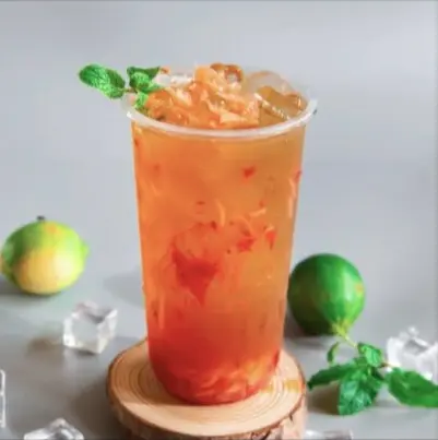 Hình ảnh Trà bưởi dâu tây