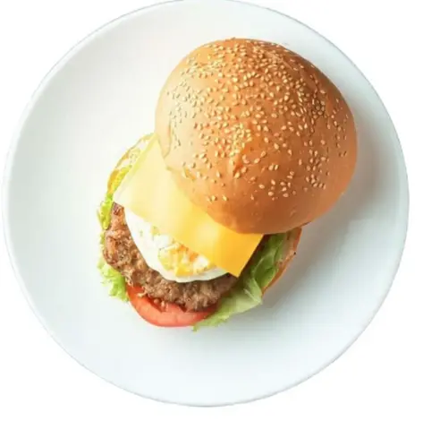 Hình ảnh Hamburger bò trứng phô mai