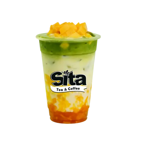 Hình ảnh Matcha latte xoài