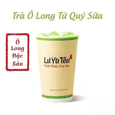 Hình ảnh Trà ô long tứ quý sữa
