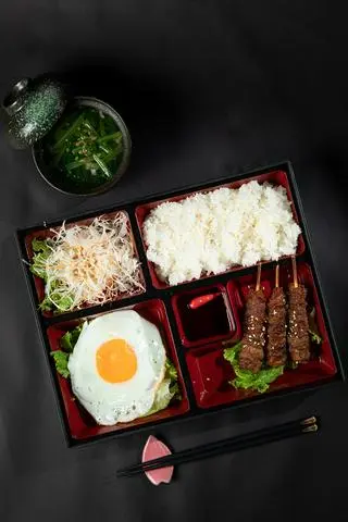 Hình ảnh Matsuri katsu yaki teishoku - set cơm thịt xiên nướng matsuri - set35