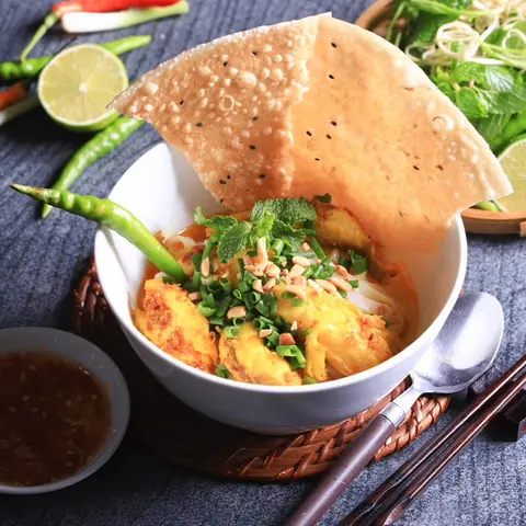 Hình ảnh Mì quảng cá lóc phi lê