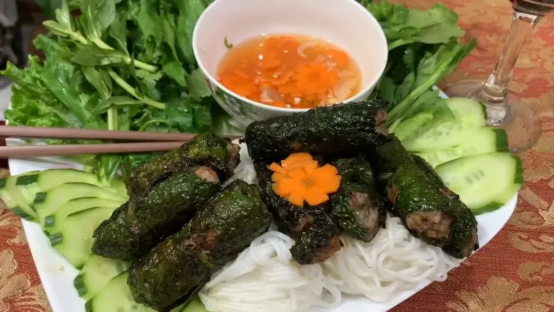 Hình ảnh Bún chả lá lốt
