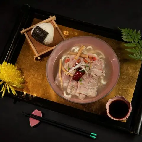 Hình ảnh Gyu safuran udon - ramen teishoku - mì udon - ramen thịt bò thảo mộc saffron - set42