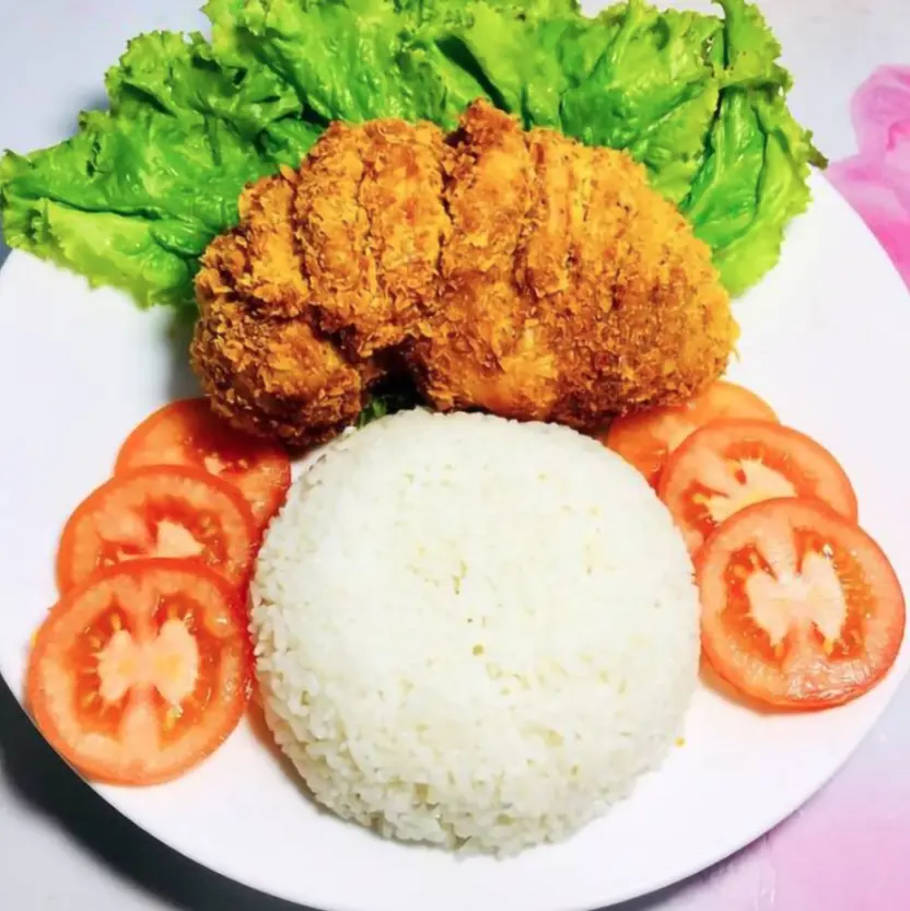 Hình ảnh Cơm ức gà rán