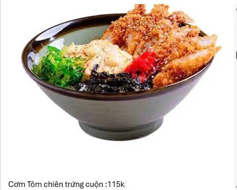 Hình ảnh Cơm tôm chiên trứng cuộn