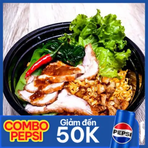 Hình ảnh Combo Mì xá xíu + Pepsi