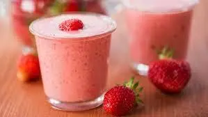 Hình ảnh Sữa chua đá xay dâu tây
