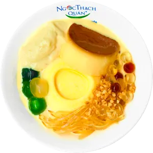 Hình ảnh Tàu hủ kem trứng sầu riêng caramen