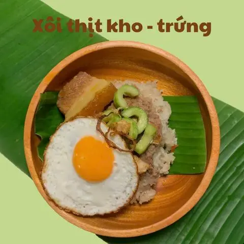 Hình ảnh Xôi thịt kho - trứng