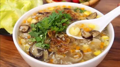 Hình ảnh Súp bắp hạt sen