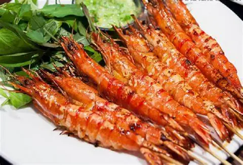 Hình ảnh Tôm nướng mọi