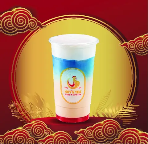 Hình ảnh Trà Sữa Hoa Đậu Biếc Kem Phô Mai