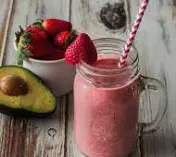 Hình ảnh Sinh tố bơ dâu tây