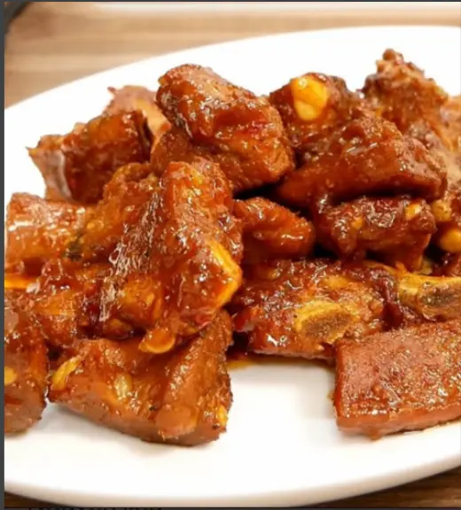 Hình ảnh Cơm sườn non ram mặn(cơm trắng)