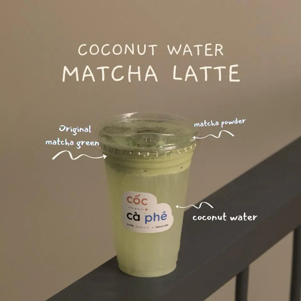 Hình ảnh Matcha dừa tươi