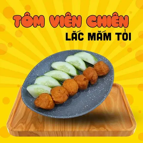 Hình ảnh Tôm viên chiên lắc mắm tỏi - 6 viên