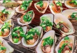 Hình ảnh Sò dẹo nướng mỡ hành