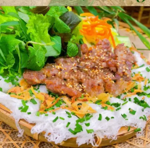 Hình ảnh Bánh hỏi thịt nướng