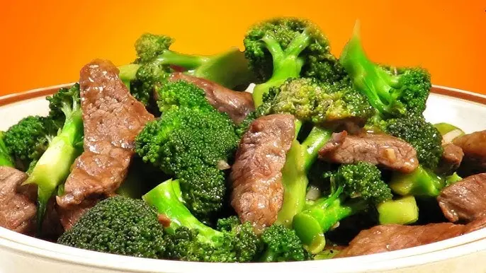 Hình ảnh Bông cải xanh xào bò