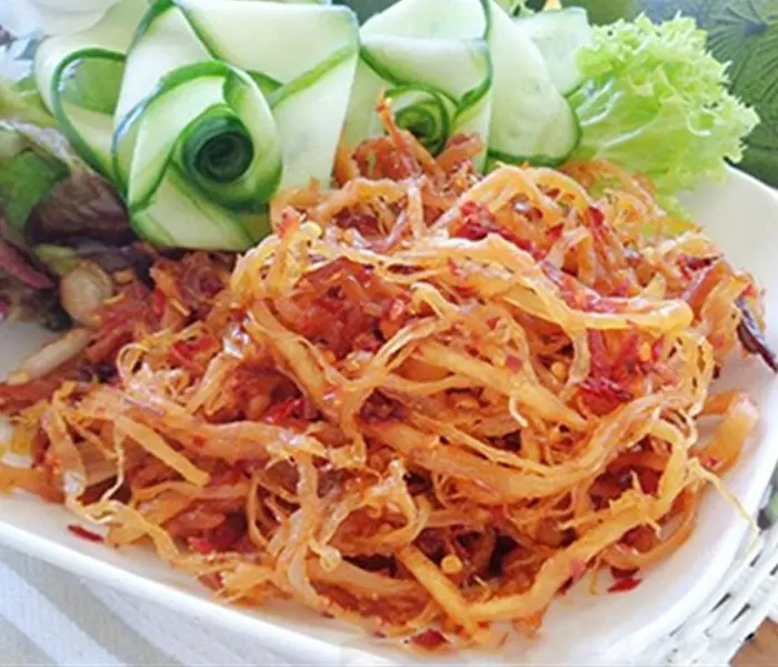 Hình ảnh Khô mực xào bơ tỏi