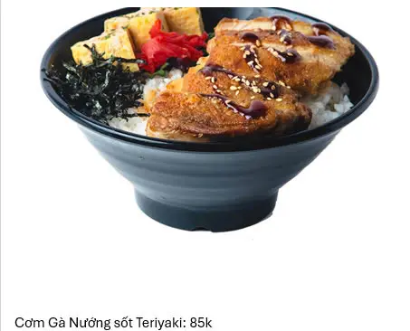 Hình ảnh Cơm gà nướng sốt teriyaki