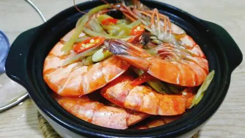 Hình ảnh Tôm hấp sả
