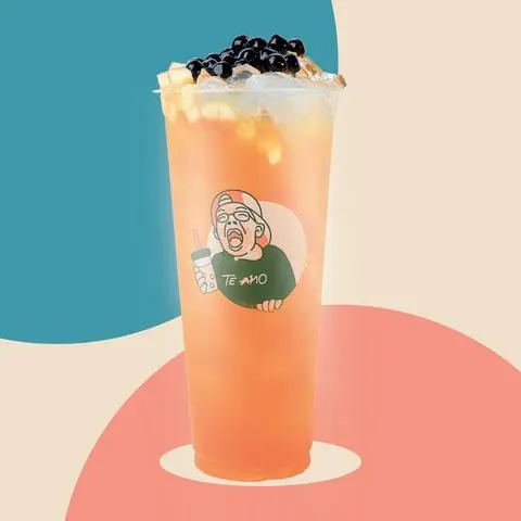 Hình ảnh HỒNG TRÀ CHANH DÂY HẠT CHIA