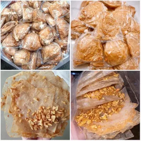 Hình ảnh Bánh tráng muối nhuyễn tỏi phi
