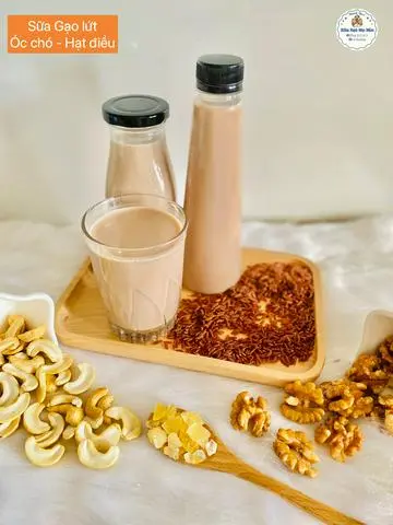 Hình ảnh Sữa gạo lứt - óc chó - hạt điều