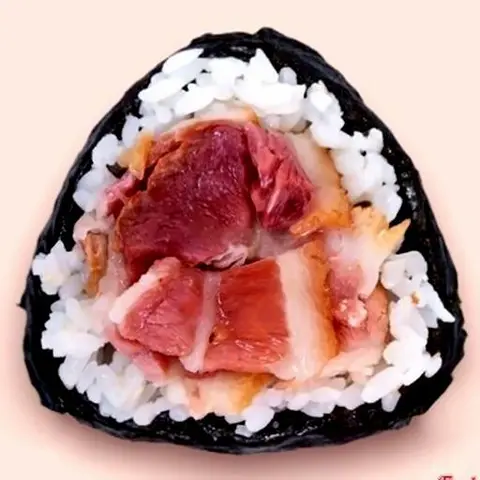 Hình ảnh Onigiri heo xông khói