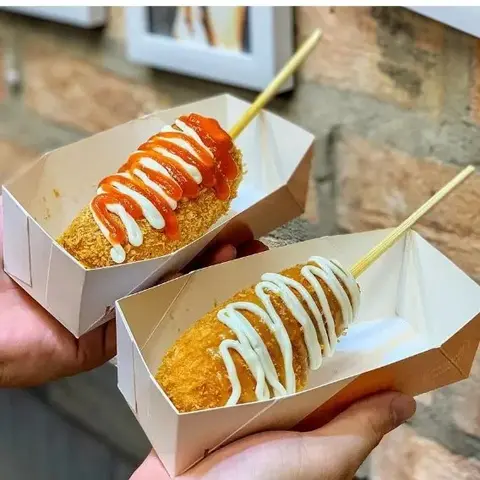 Hình ảnh Hotdog phô mai xúc xích