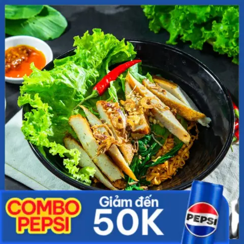 Hình ảnh Combo Mì chả cá Phan Rang + Pepsi