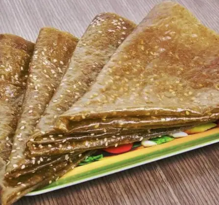 Hình ảnh Bánh tráng gừng nướng