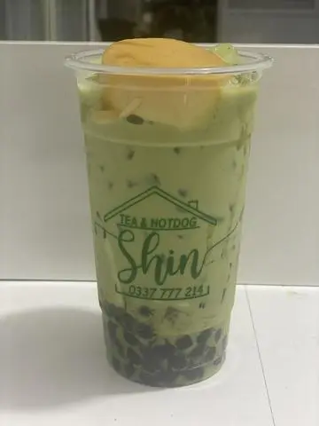Hình ảnh Trà sữa thái xanh full topping