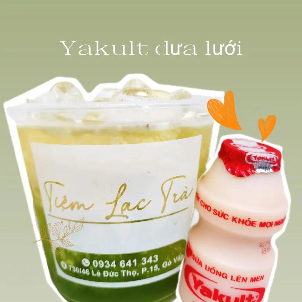 Hình ảnh Yakult dưa lưới