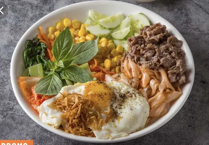 Hình ảnh Phở trộn Hàn Quốc