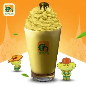 Hình ảnh Trà sữa Thái xanh kem mây