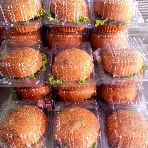 Hình ảnh Hamburger trứng chiên giòn