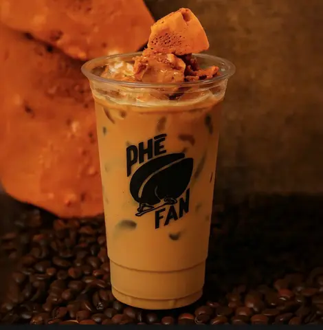 Hình ảnh Cà phê sữa dalgona nâu đá