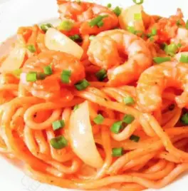 Hình ảnh Mì Ý tôm nấm sốt shirachao