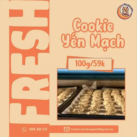 Hình ảnh Cookie yến mạch - 100gr