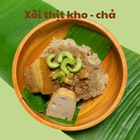 Hình ảnh Xôi thịt kho - chả