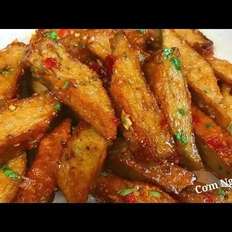 Hình ảnh Cơm chả cá rim chua ngọt