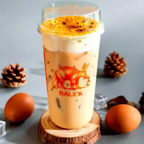 Hình ảnh Trà sữa kem trứng nướng